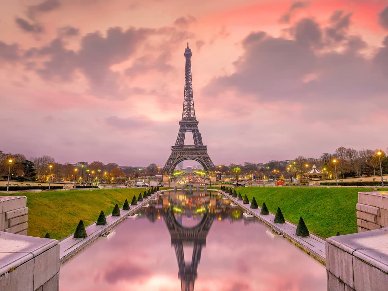 Eiffel Tower from Trocadéro Gardens (Paris)