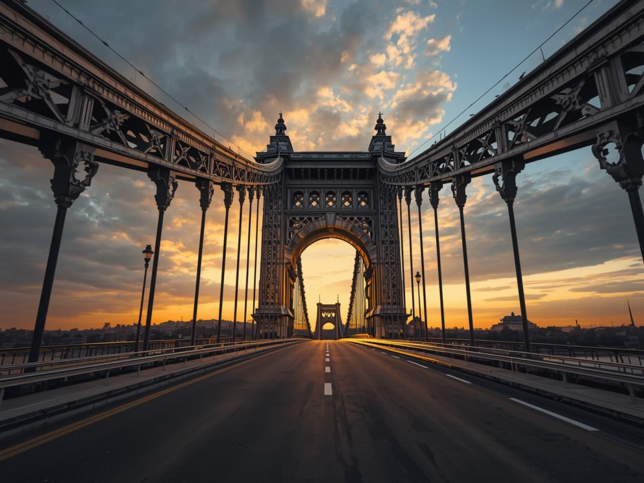 Liberty Bridge at Sunset (Budapest)